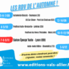 Affiche les rendez-vous de l’automne – Agenda Éditions Vals d’Allier