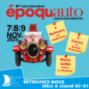 Affiche dédicaces + présence éditions vals d’allier aau salon époqu’auto 2025